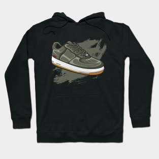 Force Olive Retro Sneaker Hoodie